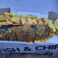 Small tofish and chips at Beachcliff Fish & Chips in Penarth