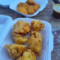 Cauliflower and vegan nuggets at Beachcliff Fish & Chips in Penarth