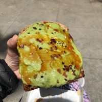 spicy avo   at Gregory's Coffee - 6th Ave in New York City