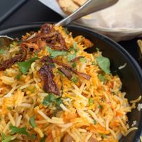 Vegetable biryani at Bombay River in Red Bank