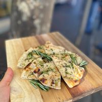Garlic Naan Bread at Bombay River in Red Bank