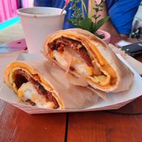 Breakfast burrito at Lokales in Bayamon