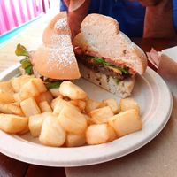 Burger at Lokales in Bayamon