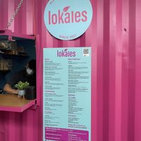 Menu/storefront at Lokales in Bayamon