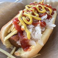 Carrot hot dog  at Lokales in Bayamon