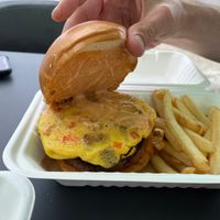Brunch burger at Lokales in Bayamon