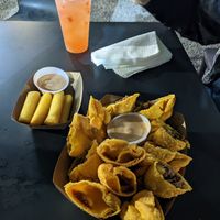 Surellos and Empanadas at Lokales in Bayamon