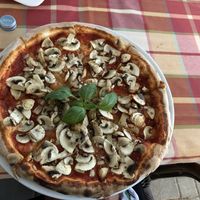 Vegan pizza - Funghi at Braavos in Banjole