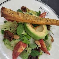 Vegan salad with balsamic dressing at Paul Bakery & Restaurant in Amman