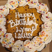 Custom cookie cake at The Difference Baker in Ashburn