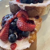 Berry Vegan Toast  at Lana's Healthy Bistro & Juice in San Juan