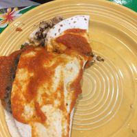 Veganized breakfast burrito (black bean cakes, veggies)  at Flying Biscuit Cafe in Charlotte