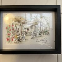 Customers love this place so much they make Art using Sunrays as the subject matter ❤️  at Sunrays Kitchen in Lagos