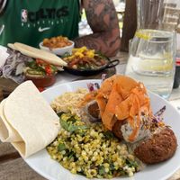 Vegan thali e falafel   at Sunrays Kitchen in Lagos