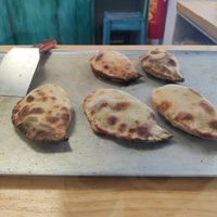 Mini calzones at La Cosa Vegana in Granada