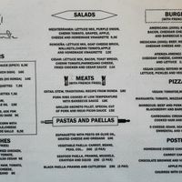 Menu at Taberna El Puente in Ronda