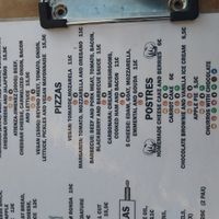 Pizza and burger with each 1 vegan option at Taberna El Puente in Ronda