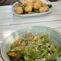 Dumplings and Tofu Peanut at Daur Lang in Cologne