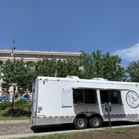 Food truck at the Civic Center Farmers Market  at The Grumpy Goose in Duluth