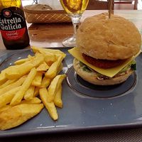 "Chicken" burger at Contracorriente in Ourense