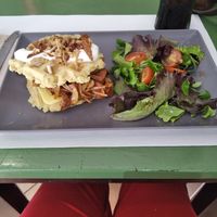 Gofre de patata at Contracorriente in Ourense