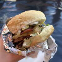 Big boy burger (Big E 2024) at Soulfully Vegan in Middletown