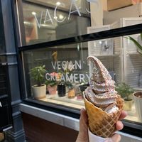 Swirl with sprinkles  at Vaca's Creamery in Chicago