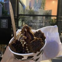 Chocolate cake pieces are a great addition!   at Vaca's Creamery in Chicago