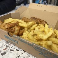 Banana blossom fish and chip meal  at Beach Buoys in Margate