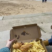 Banana blossom and chips   at Beach Buoys in Margate