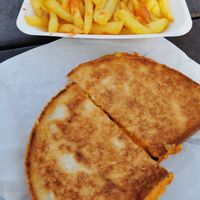 Vegan Red Leicester toasties at The Cheesy Toast Shack in St Andrews