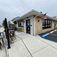 The outside of the cafe from the corner at A Little Cafe in Wildwood Crest