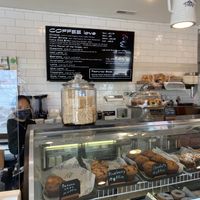 Coffee menu near the counter at A Little Cafe in Wildwood Crest