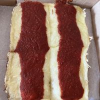 "The Reg" pizza with vegan cheesee  at Avenue Kitchen + Bar in Somerville