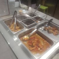 Hot bar at Veggie Village in Chandler
