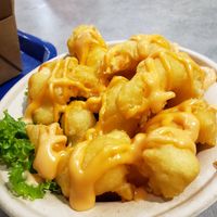Golden shrimp, vegan! at Veggie Village in Chandler