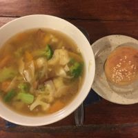 miso soup - ask for extra miso to add to the soup for a more umami kick! at Warung Sopa - Jl Sugriwa in Ubud