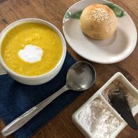 Sweet corn soup at Warung Sopa - Jl Sugriwa in Ubud