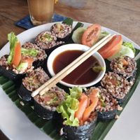 avocado and tomato sushi rolls  at Warung Sopa - Jl Sugriwa in Ubud