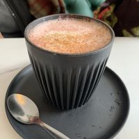 Beetroot latte  at Moka  in Ardrossan