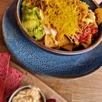 Vegan nachos with pulled jackfruit at Tu Mundo Coffee in Prestatyn