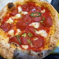 Pepperoni pizza at Purezza in Manchester