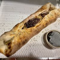 Christmas calzone   at Purezza in Manchester