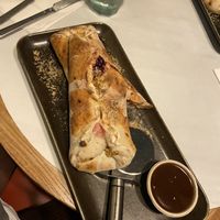 christmas calzone with gravy  at Purezza in Manchester
