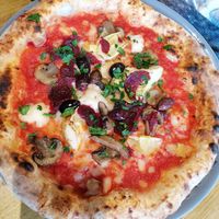 4 seasons pizza #Veganuary at Purezza in Manchester