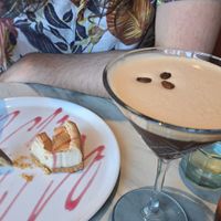 Expresso Martini and what's left of the cheesecake at Purezza in Manchester