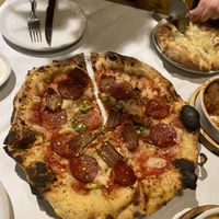 The pepperoni one with extra La vie bacon   at Purezza in Manchester