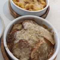 Mac n cheese and roasted potatoes at Purezza in Manchester