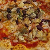 Four seasons pizza at Purezza in Manchester