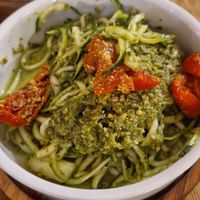 Courgetti spaghetti at Purezza in Manchester